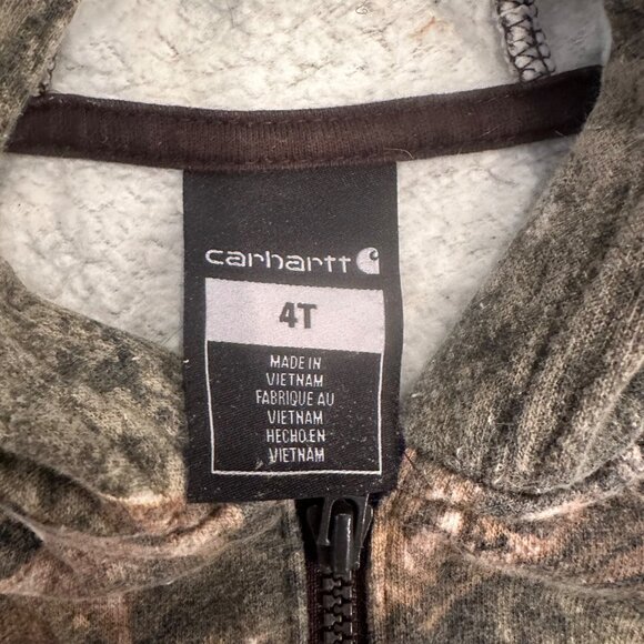 CARHARTT TODDER 4T CAMOFLAUGE HOODED JACKET - Picture 3 of 4